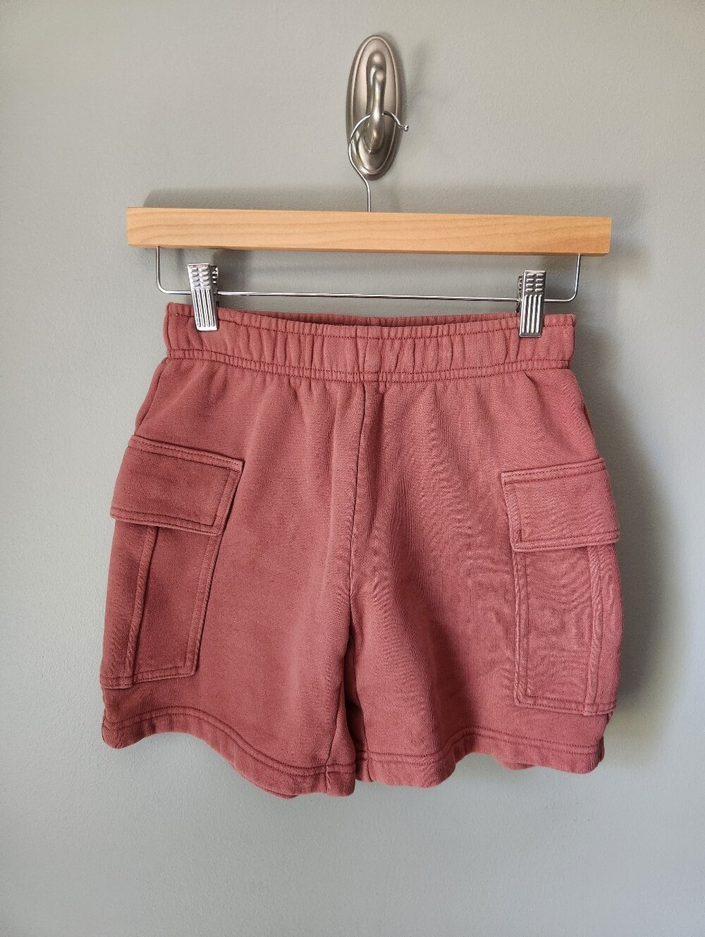TNA Aritzia Cozy Fleece Boyfriend Cargo Shorts Size XXS